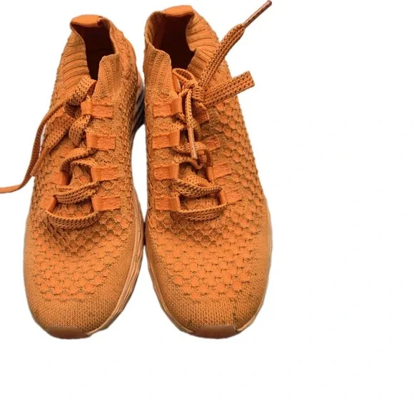 NOBULL Allday Knit Neon Orange Running Sneakers Workout Gym Mens 7.5 US Womens 9 - Picture 9 of 12